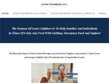 Tablet Screenshot of good-neighbors.org